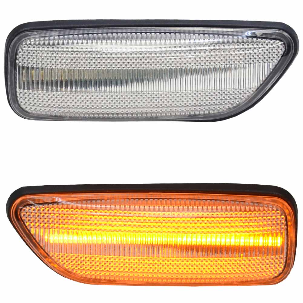 ll-vo-sma-cr05 (ON-OFF点灯 クリアーレンズ) VOLVO ボルボ XC70 II (Typ P2 2001-2007 H13-H19) LEDサイドマーカー (車用品 アクセサリ