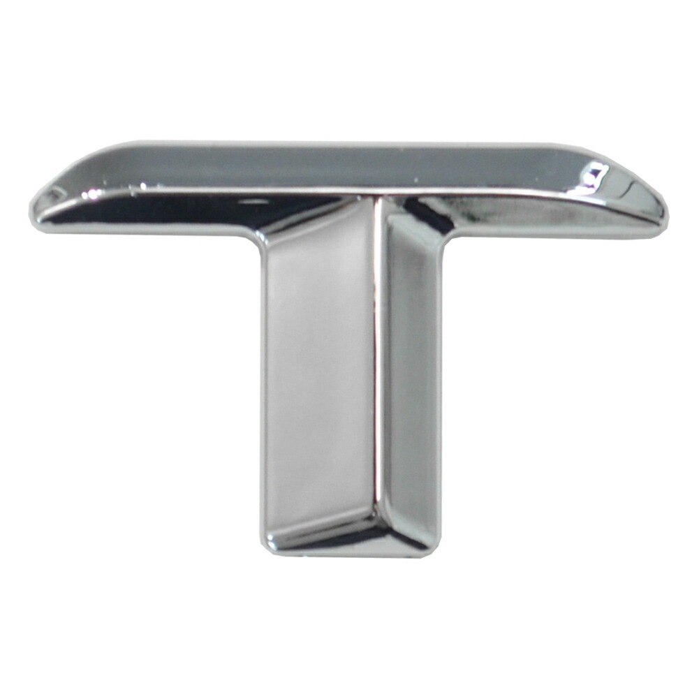  emb-bz23-t (英語=T) アルファベット 3D クロームエンブレム ベンツ風フォント 両面テープ付 (カーアクセサリー カスタム パーツ 立体的 メッキパーツ ドレスアップ)|その他|■カ