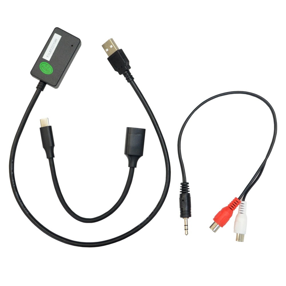 in-fau01 AUX から USB Audio Adapter FAU01 USB-C 変換アダプター ( インターフェース  車パーツ USBアダプター ケーブル オーディオ)|インターフェイス