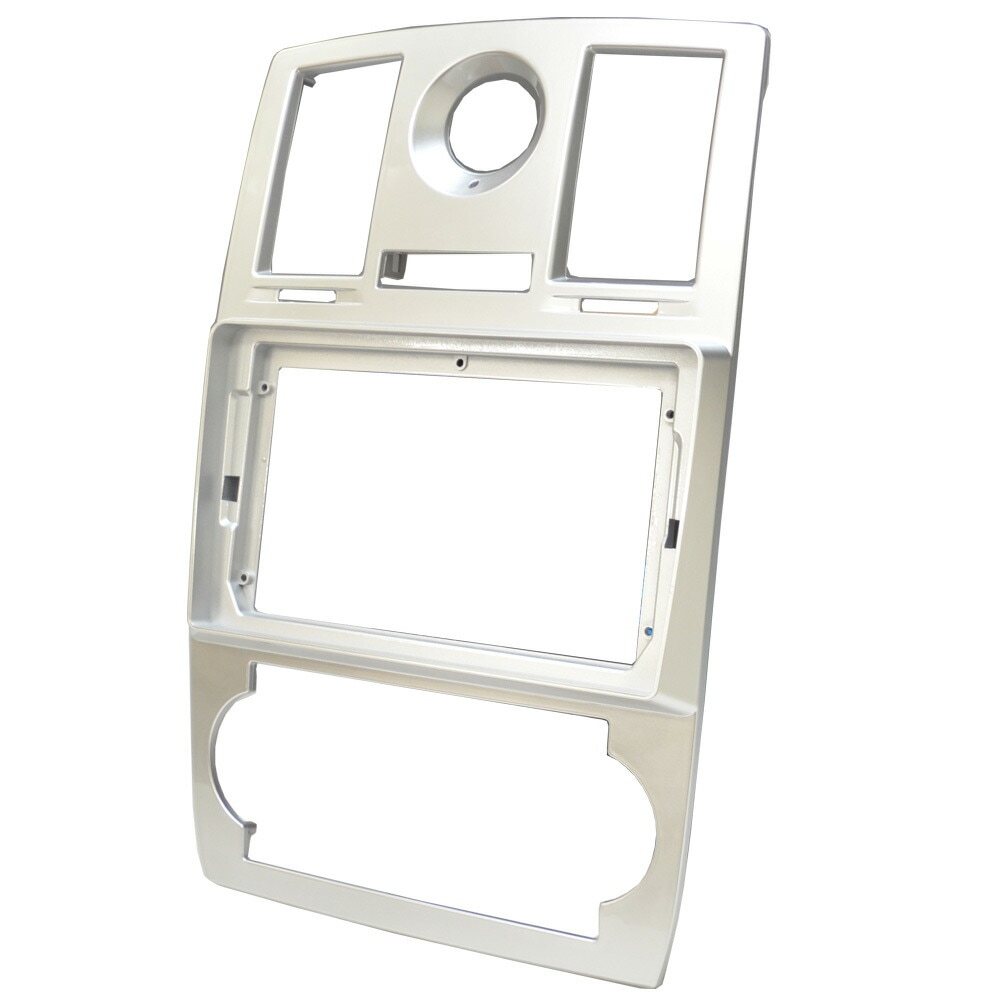 ca-ch22-097a 海外製9インチ向け Chrysler クライスラー 300C (LX系 2005-2010 H17-H22) (国産ナビ取付不可) ナビ取付フレーム ディスプレーオーディオ向