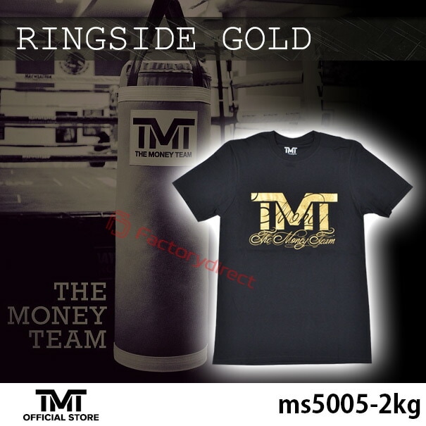 tmt-ms5005-2kg ザ・マネーチーム Tシャツ RINGSIDE GOLD 黒ベース×金