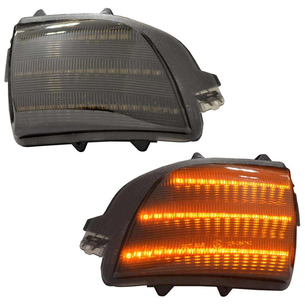 ll-vo-dwe-sm03 (シーケンシャル点灯 スモークレンズ) Volvo ボルボ XC90 I (Typ C後期 2007-2016 H19-H28) LEDドアミラーウインカー 流星点灯 (