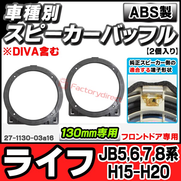 ac-sp27-1130-03a16 (フロントドア専用) Life ライフ (JB5,6,7,8系 H15