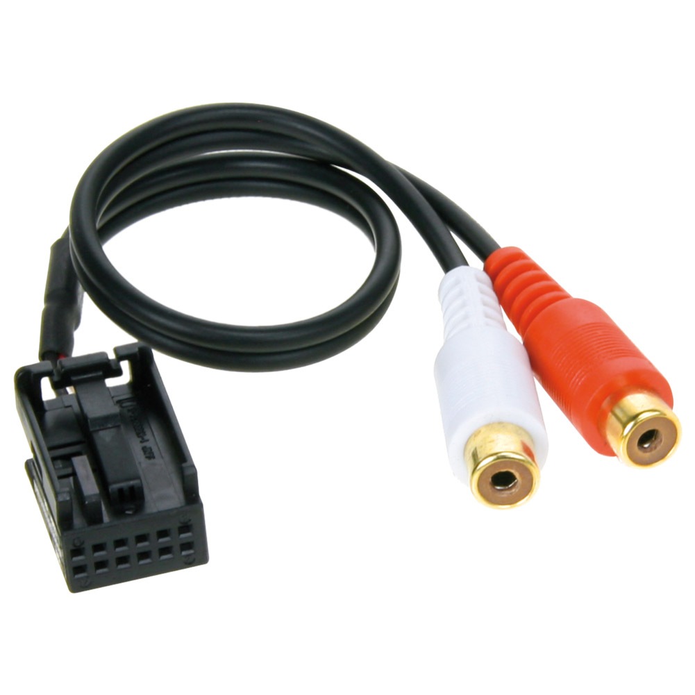 ac-ad1424-00a BMW RCA AUX入力アダプター E81 E87 E90 E91 E92 E93 E60 E61 E63 AUX増設 ハーネスケーブル デッキ、ナビ交換時に最適 (カー