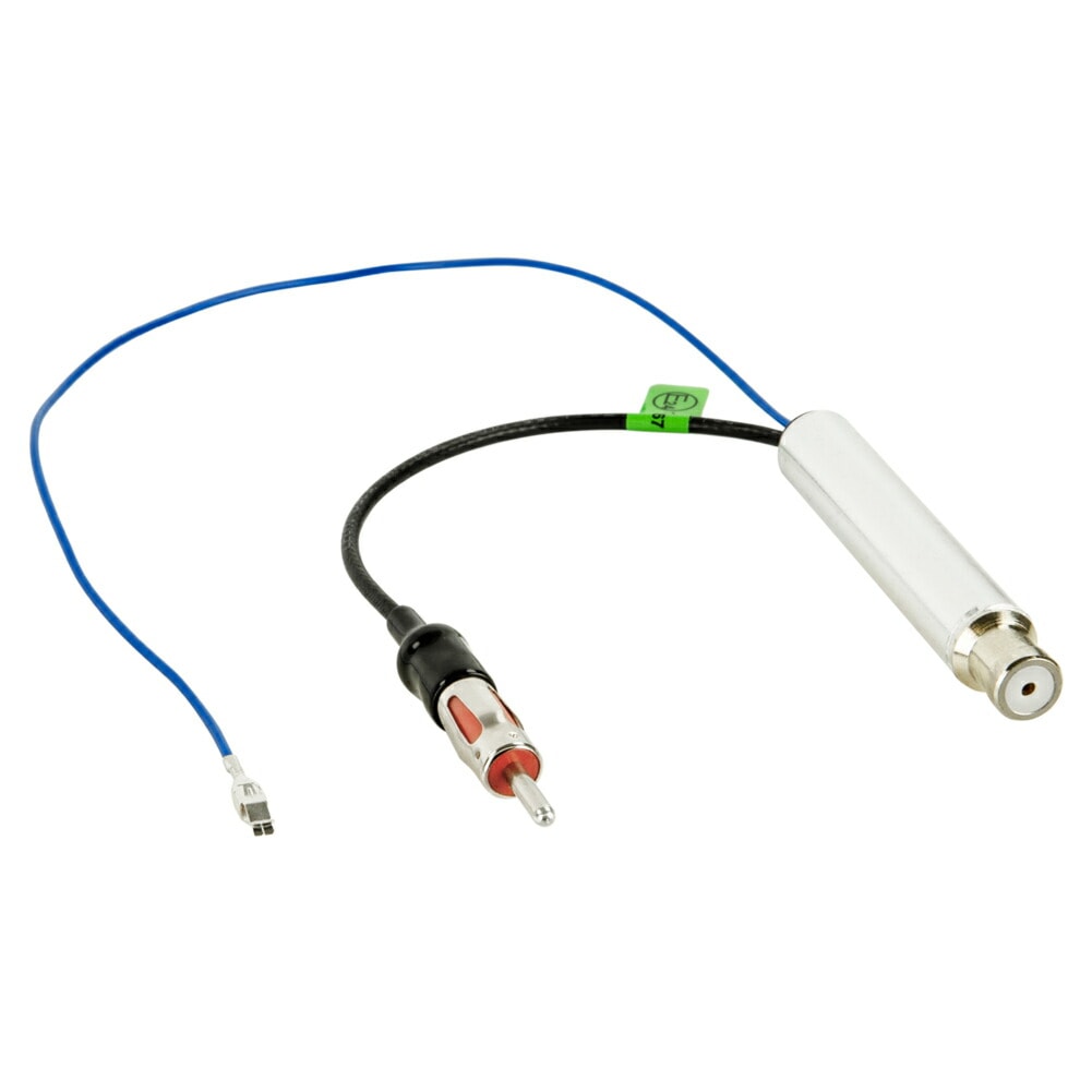 ac-ad1500-03-1a アンテナ変換ハーネスケーブル ブースター付 LEONI社配線使用 AUDI アウディ A3 A4 A6 A8 TT ISO(メス) から JASO/DIN (オス) (