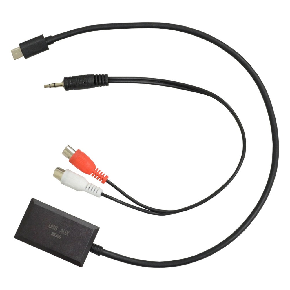 in-fau01b AUX USB入力 FAU01B USB-CをRCA変換アダプター ベンツ