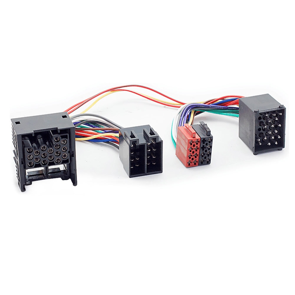 ca-12-203a カーオーディオISO変換可能ハーネスケーブル BMW (1986-2006) (DSP取付、純正ヘッドユニット移設、ナビ交換などに最適 音声信号のみISO端子で取り出し)|車種別