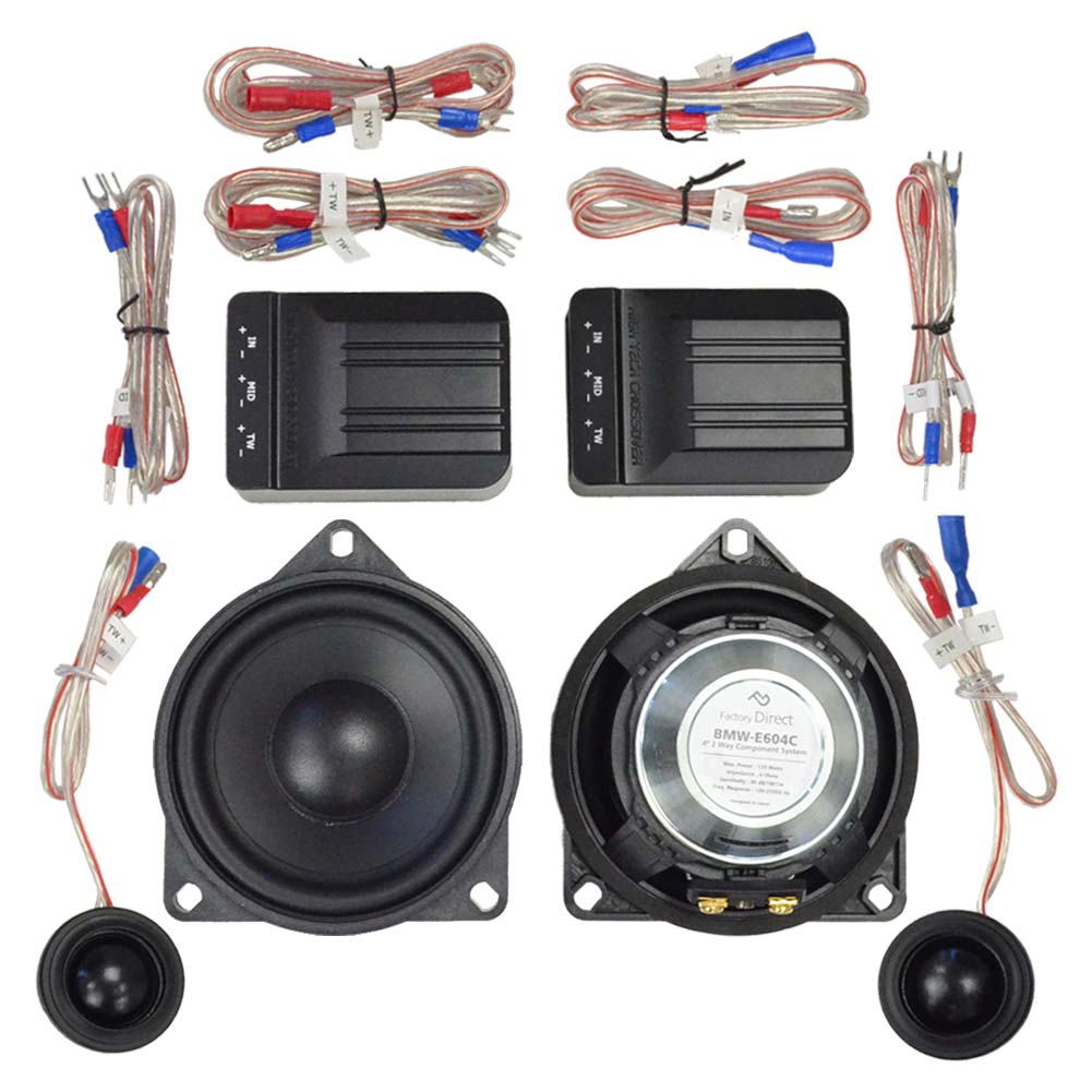 fd-bmw-e604c39 (フロントドア＆リアドア＆リアサイド＆リアシェルフ専用) BMW Z4シリーズ E89 Z4 4inch 10cm 2WAY 純正交換セパレートスピーカー (車 カスタム