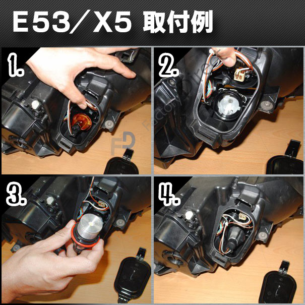 ll-5w-a07 BMW X���꡼�� E53 X5 (��� 2003.10-2007.05 H15.10-H19.05) Cree����LED ���� ���� 6W LED������󥰥Х�� (LED ������� �Х�� �إåɥ饤�� led�إåɥ饤�� LED �饤�� ���� �������� �ѡ��� ���������꡼ �ɥ쥹���å� �� �����ѡ��� ����)