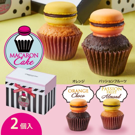 チャプチーノ　マカロンケーキ（2個入）ストライプCPCM08S‐25C