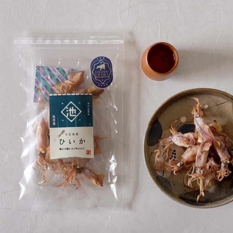 池田屋 小豆島産ひいか 単品40g 1袋 メール便送料無料 煮干し イカ