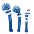 Rocket Tour | Rugby Stripe Pom Pom Headcover - Royal/White
