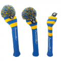 Rocket Tour | Rugby Stripe Pom Pom Headcover - Royal/Yellow