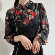 PaulineBleu(ポリーヌブロー)【花柄レースシャツ】17210◆火曜日以外即日発送◆