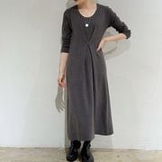 PaulineBleu(ポリーヌブロー)【センターボタンニットワンピース】57356◆火曜日以外即日発送◆