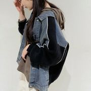 PaulineBleu(ポリーヌブロー)【ニットドッキングデニムジャケット】47348◆火曜日以外即日発送◆
