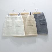 COCODEAL(ココディール)【ペタルヘムスカートドッキングニット