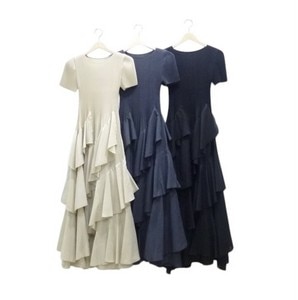 COCODEAL【プリーツフリルティアードワンピース】76315485◇火曜日以外