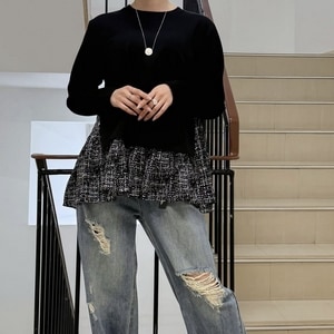 SALE30%OFF��PaulineBleu(�ݥ꡼�̥֥���)�ڿ��ե쥢���Ǻ�����ĹµTOPS��17203���������ʳ�¨��ȯ����