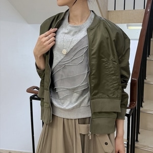 SALE50%OFF��PaulineBleu(�ݥ꡼�̥֥���)�ڥɥå���MA-1�֥륾���47222���������ʳ�¨��ȯ����