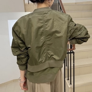 SALE50%OFF��PaulineBleu(�ݥ꡼�̥֥���)�ڥɥå���MA-1�֥륾���47222���������ʳ�¨��ȯ����