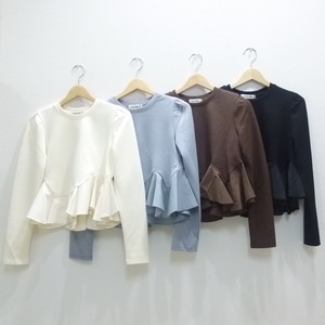 COCODEAL(ココディール)【アシメペプラムブラウス】75621263◇火曜日