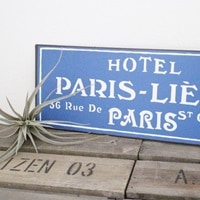 レトロなアイアンサインプレートG