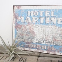 レトロなアイアンサインプレートJ