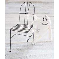 ワイヤーオブジェ(いすB)