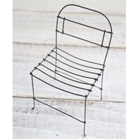 ワイヤーオブジェ(いすD)