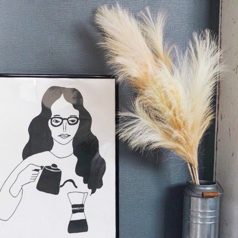 ふわふわパンパスグラスL(クリームホワイ)