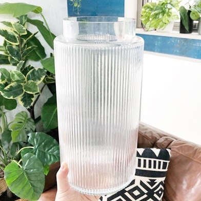 しましまガラス瓶（高さ29.5cm）