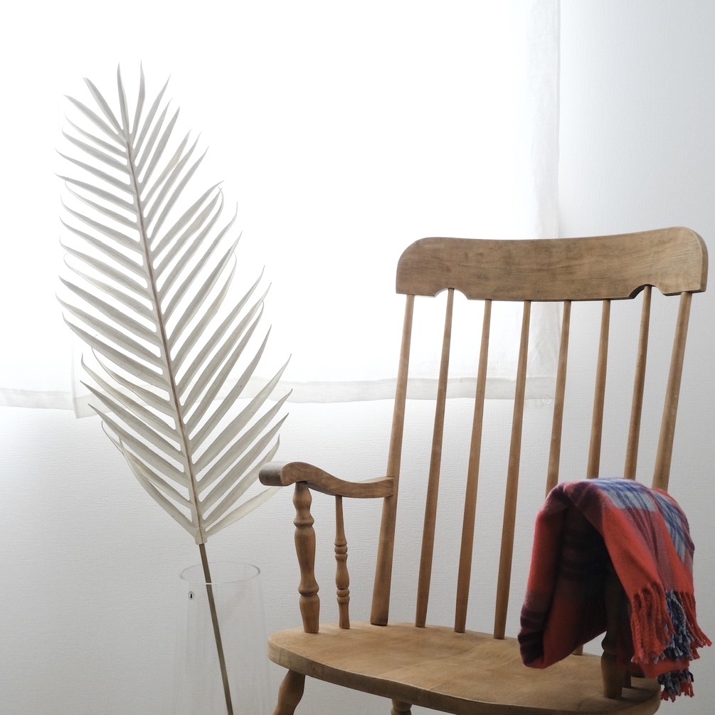 【送料無料♪】くすみカラーの大きなパームリーフ