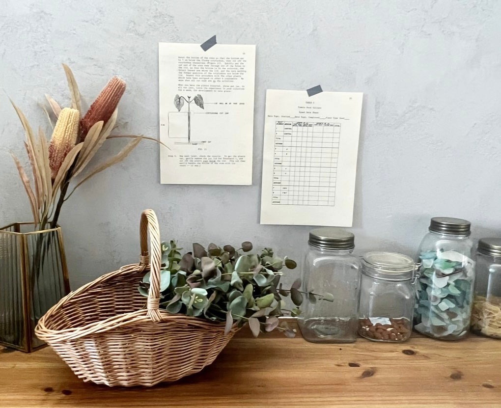 真ちゅうふちどり花瓶(5角形くち/なみなみガラス）