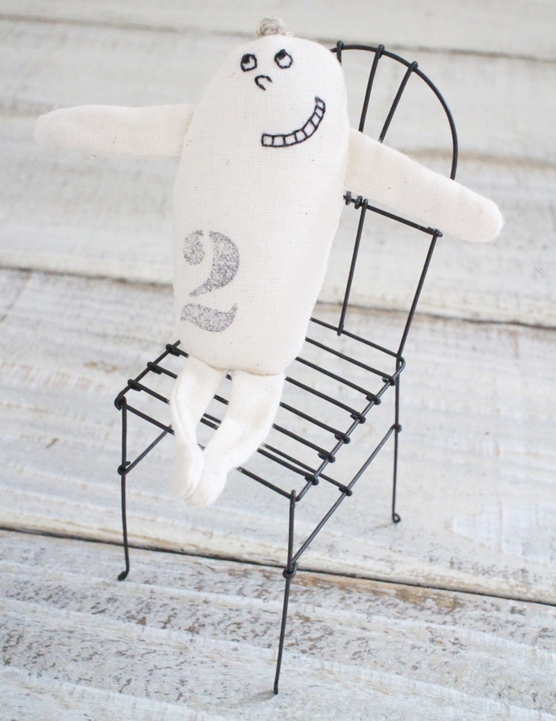 ワイヤーオブジェ(いすB)