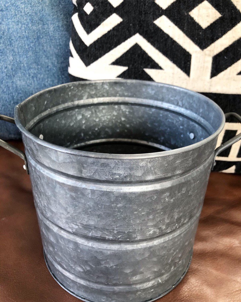 ブリキ鉢カバーｌ おしゃれなフェイクグリーン 人工観葉植物通販 いなざうるす屋