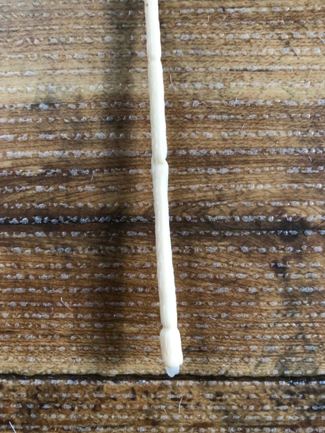 ベージュ色のアスパラガスの葉っぱ