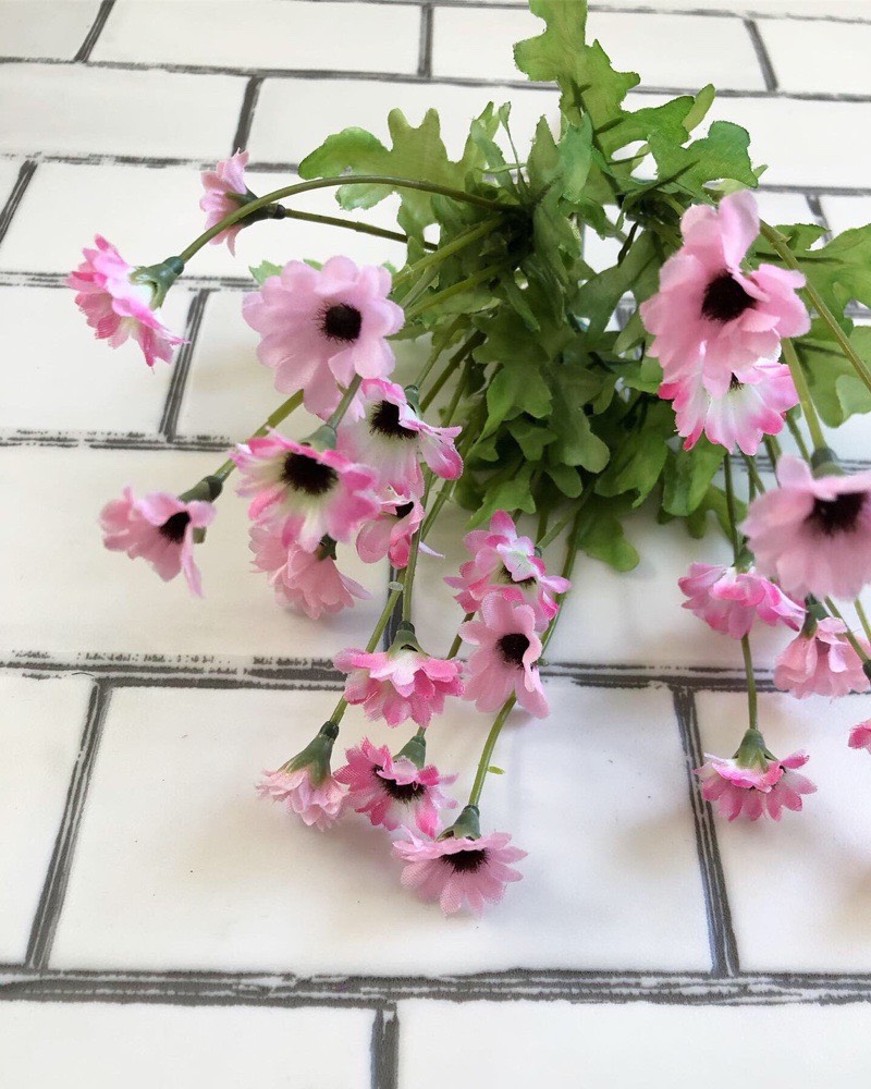 道端に咲く小花（ピンク）|おしゃれなフェイクグリーン・人工観葉植物