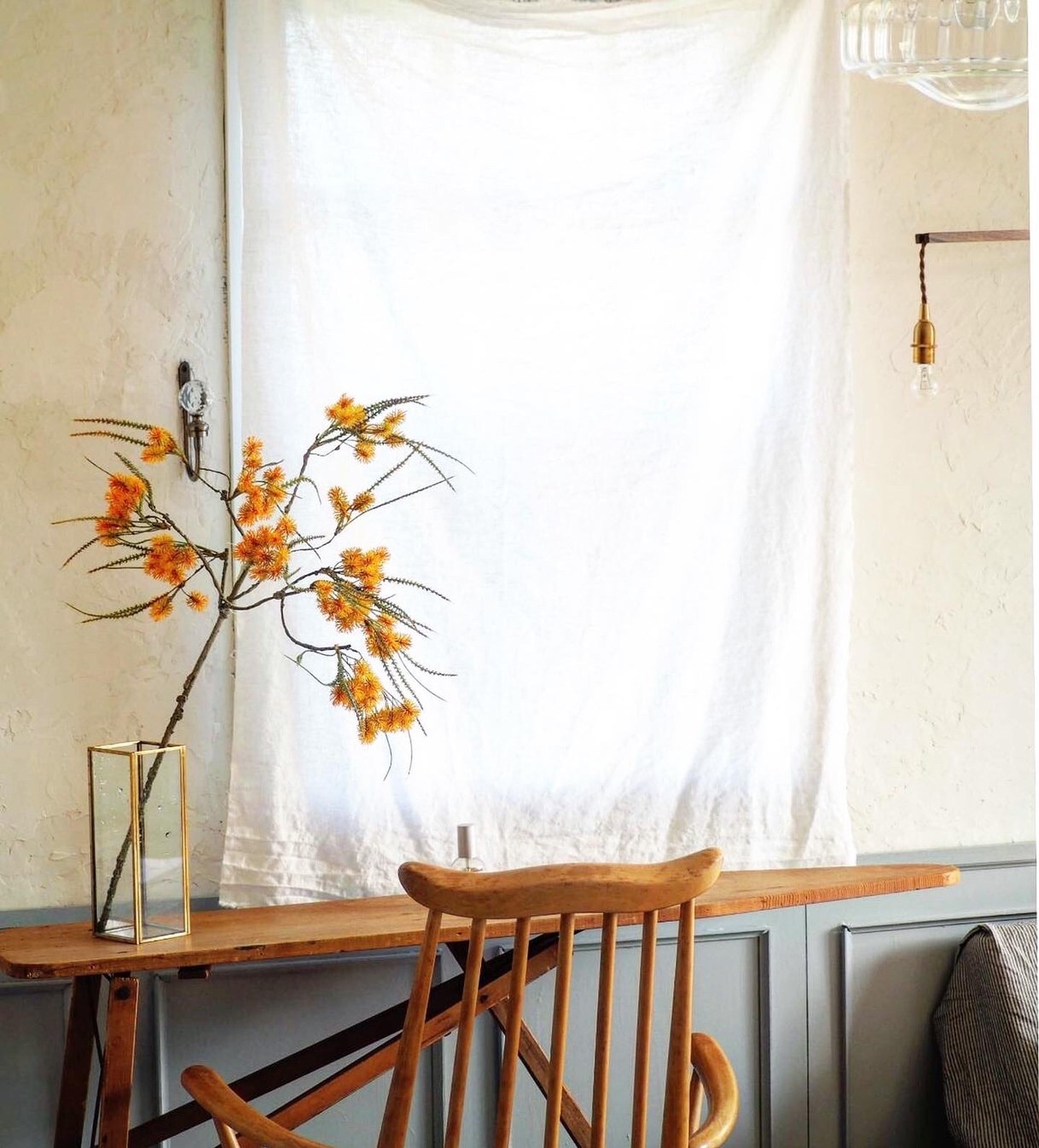 ちくちくお花ブランチ（イエロー）