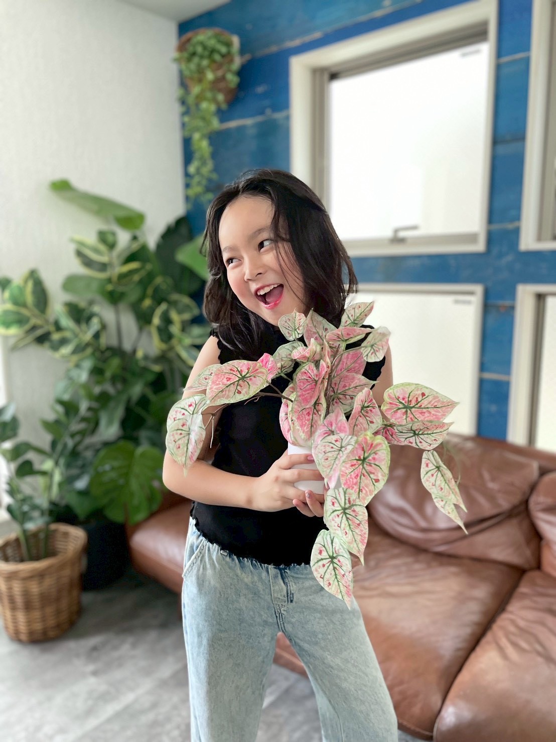 ピンクなトロピカルカラジューム