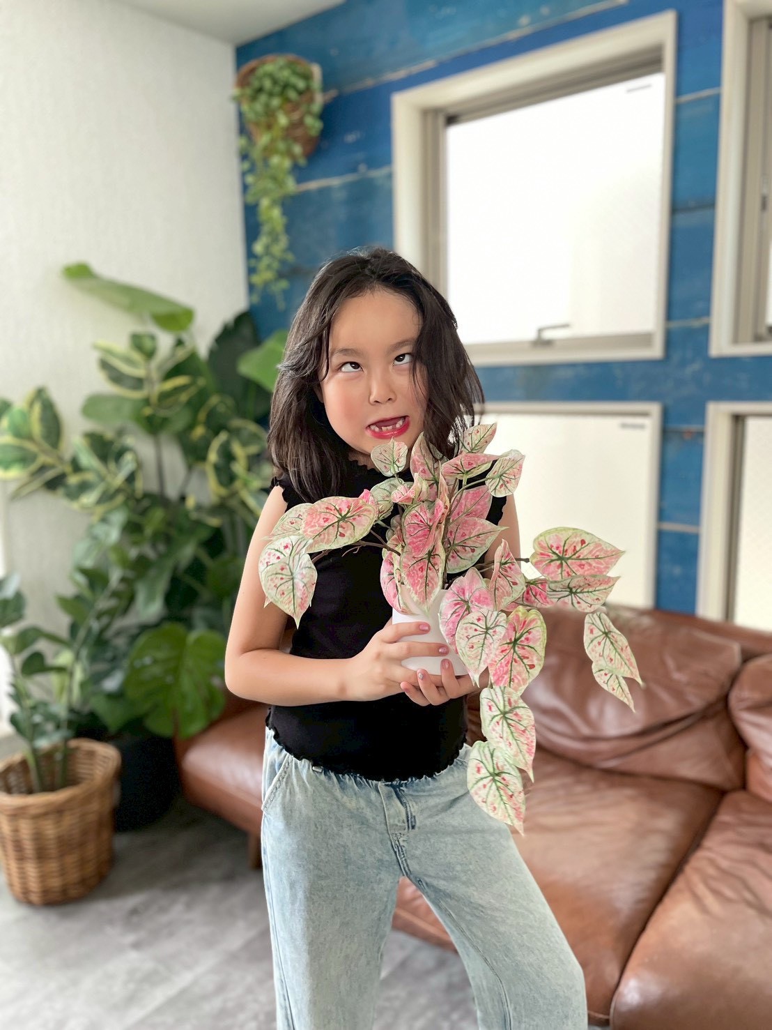 ピンクなトロピカルカラジューム