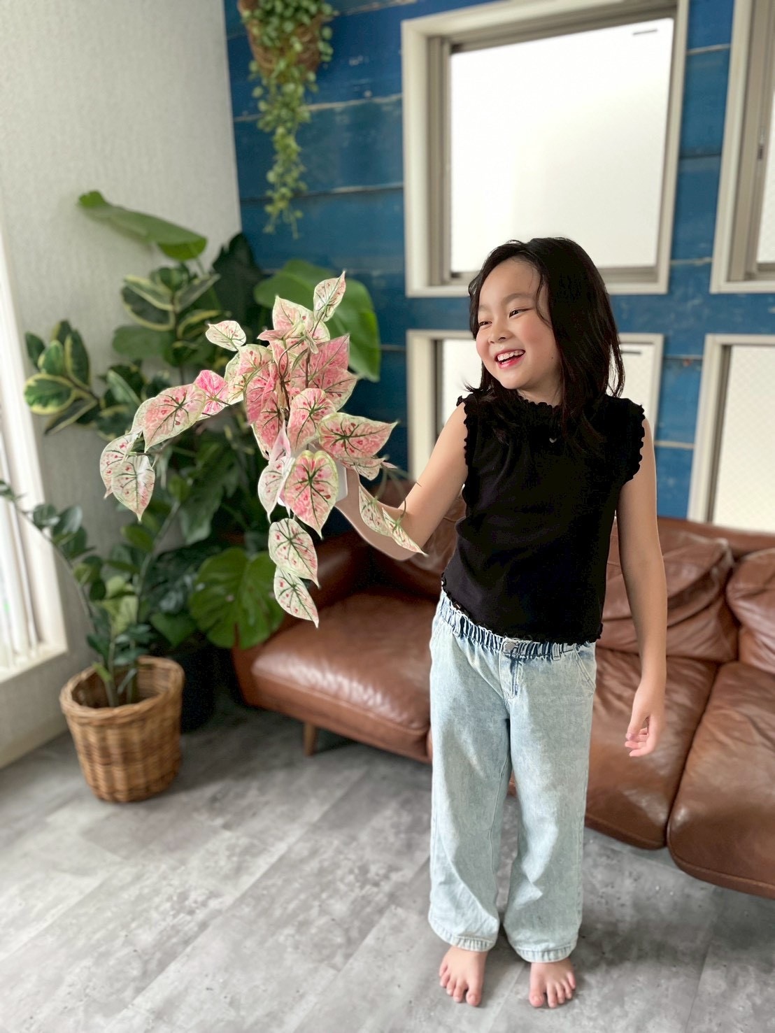 ピンクなトロピカルカラジューム