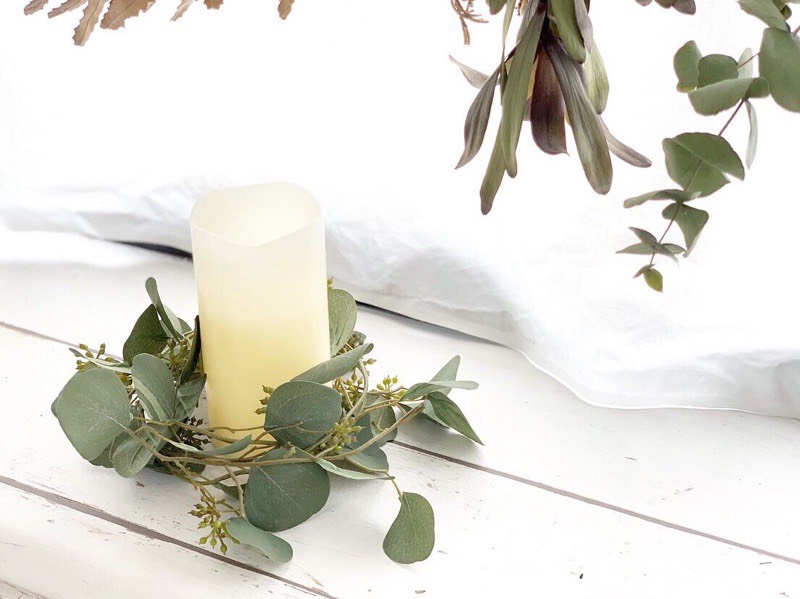 丸い葉っぱのユーカリガーランド