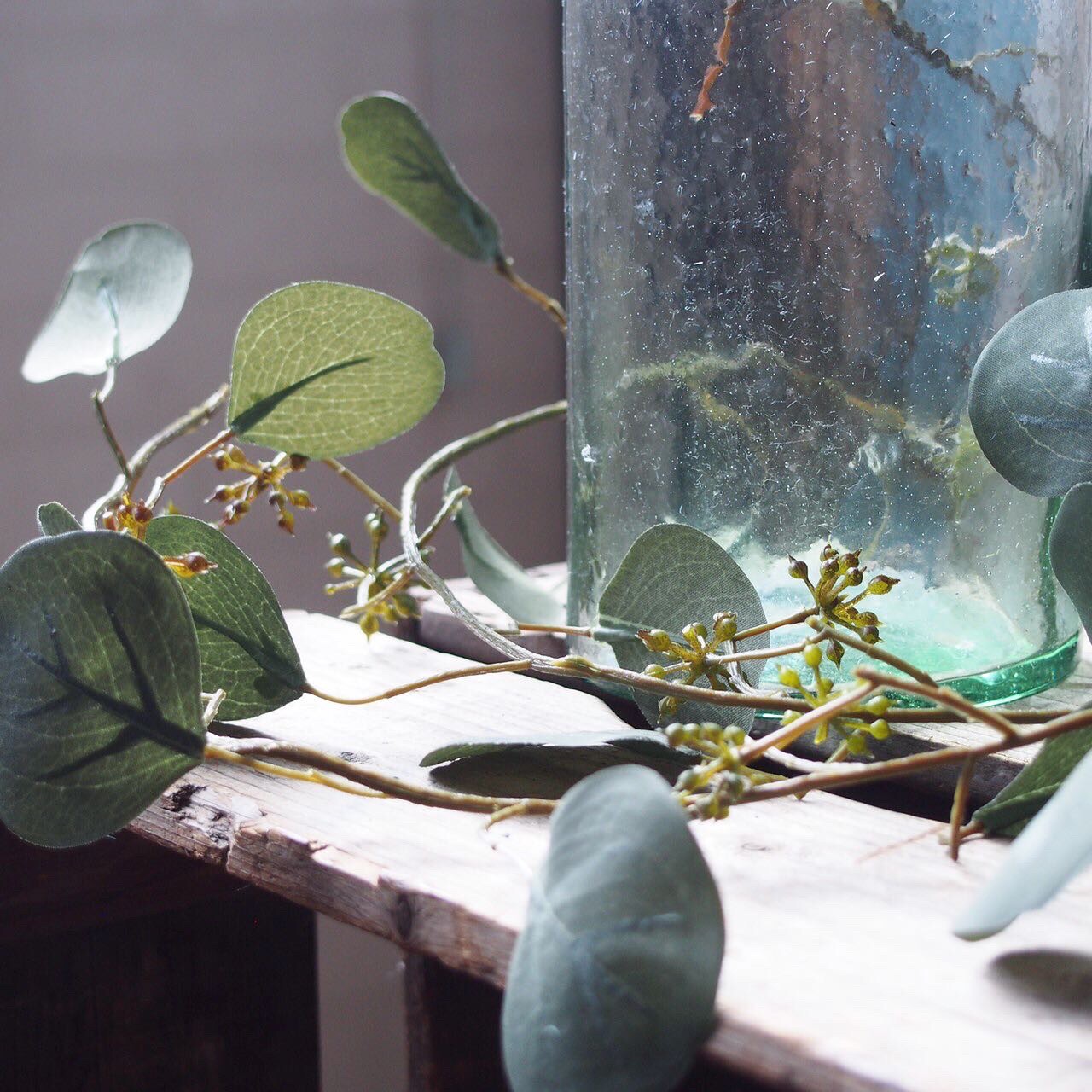 丸い葉っぱのユーカリガーランド|おしゃれなフェイクグリーン・人工