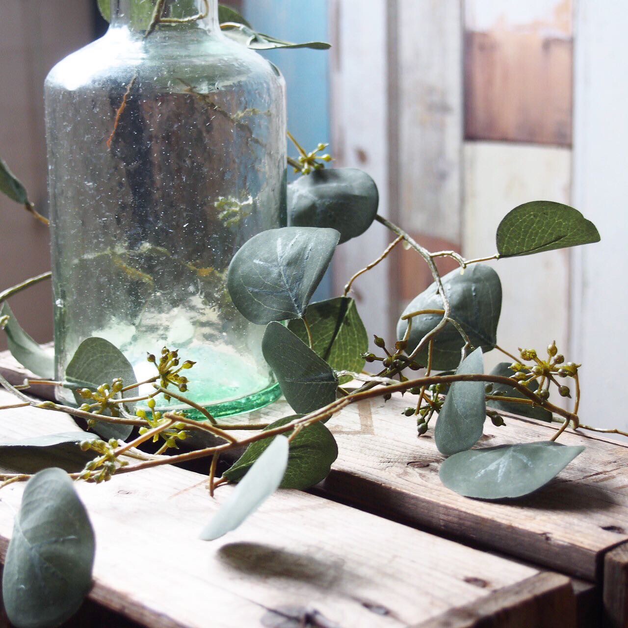 丸い葉っぱのユーカリガーランド|おしゃれなフェイクグリーン・人工