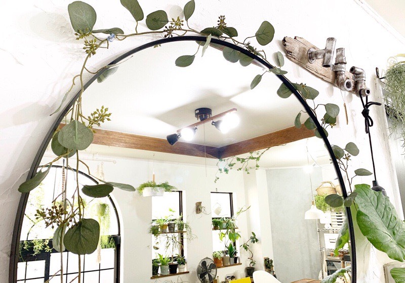 丸い葉っぱのユーカリガーランド