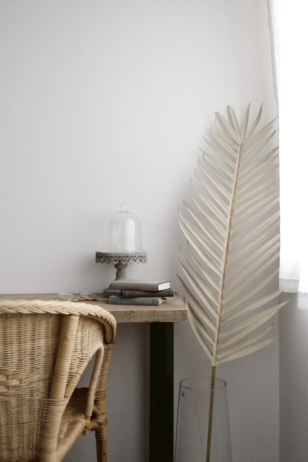 【送料無料♪】くすみカラーの大きなパームリーフ