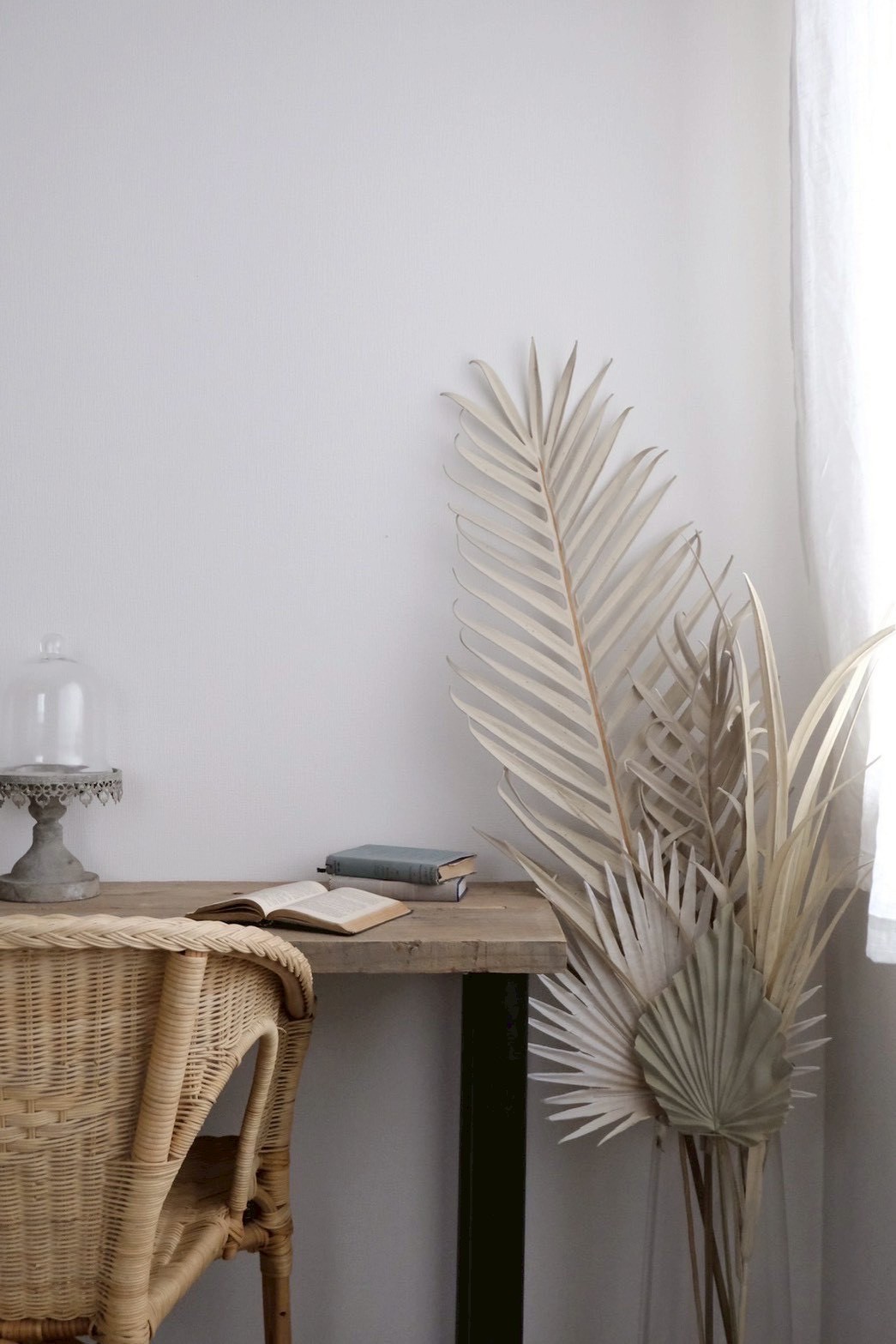 【送料無料♪】くすみカラーの大きなパームリーフ