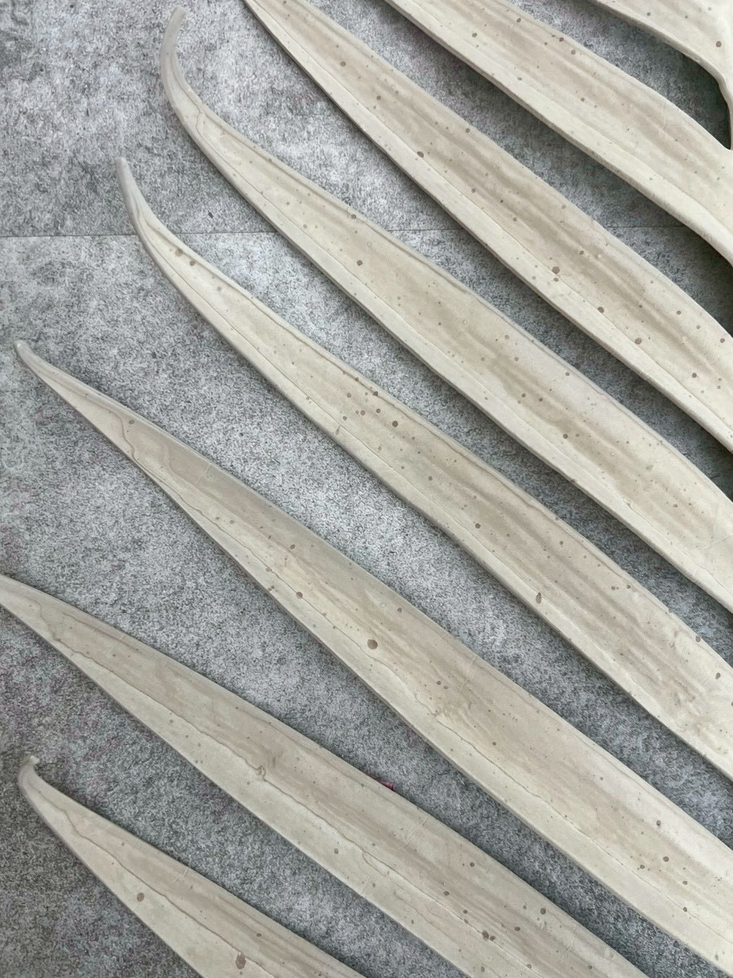 【送料無料♪】くすみカラーの大きなパームリーフ