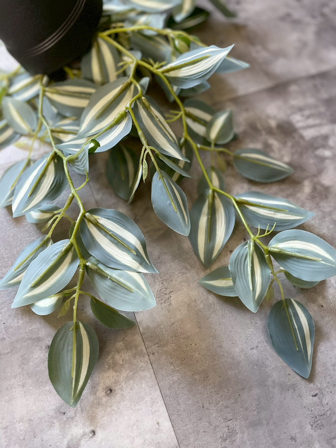 バイカラーなツユクサ(ポット付)|おしゃれなフェイクグリーン・人工